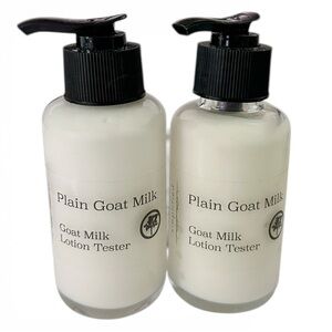 2x Goat Milk Lotion Testers NEW! Plain Unscented